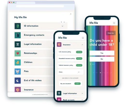 Life File Mockups
